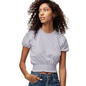 Sz.M-Wilfred Short sleeve top with Smocked waist hem